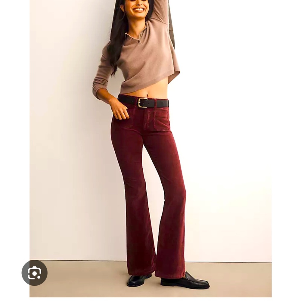 Plicro The Icon Corduroy Flare  Brown Jeans Size 28
